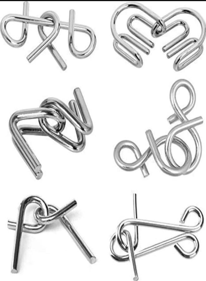 Manos Brain Teaser Metal Puzzles for Kids, Pack of 1 - Image 4